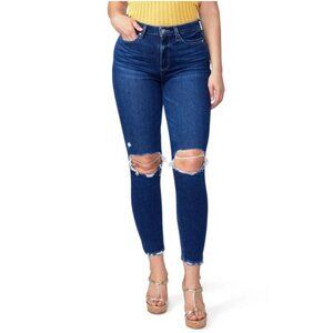 NEW Paige Cheeky Distressed Skinny Fit High Waist Ankle Jeans P6500
